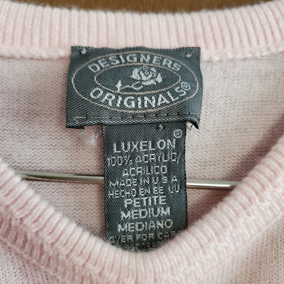 Designer Originals Pastel Pink Sweater Top - Picture 2 of 4